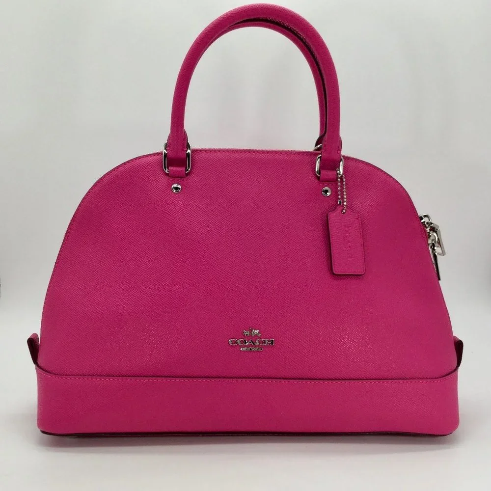 NWOT Coach Hot Pink Sierra Dome Satchel/Crossbody/Purse/Handbag_11